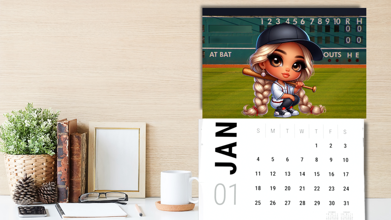 It's All About The Base: Baseball Diva 2026 Calendar