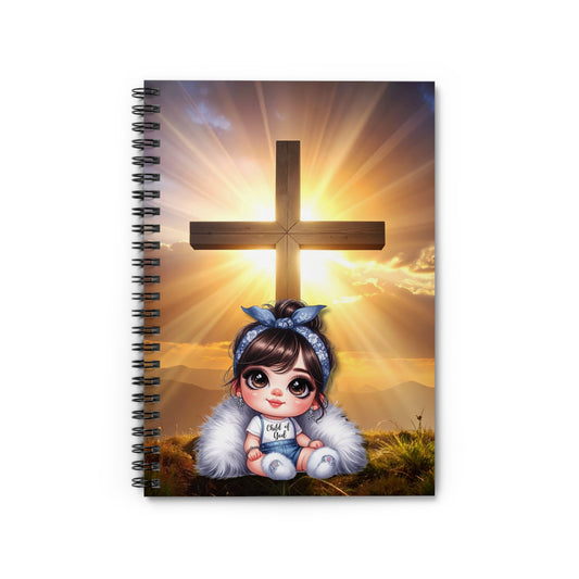 Child of God Cross Bright Bible Study Spiral Notebook - Ruled Line 6 x 8