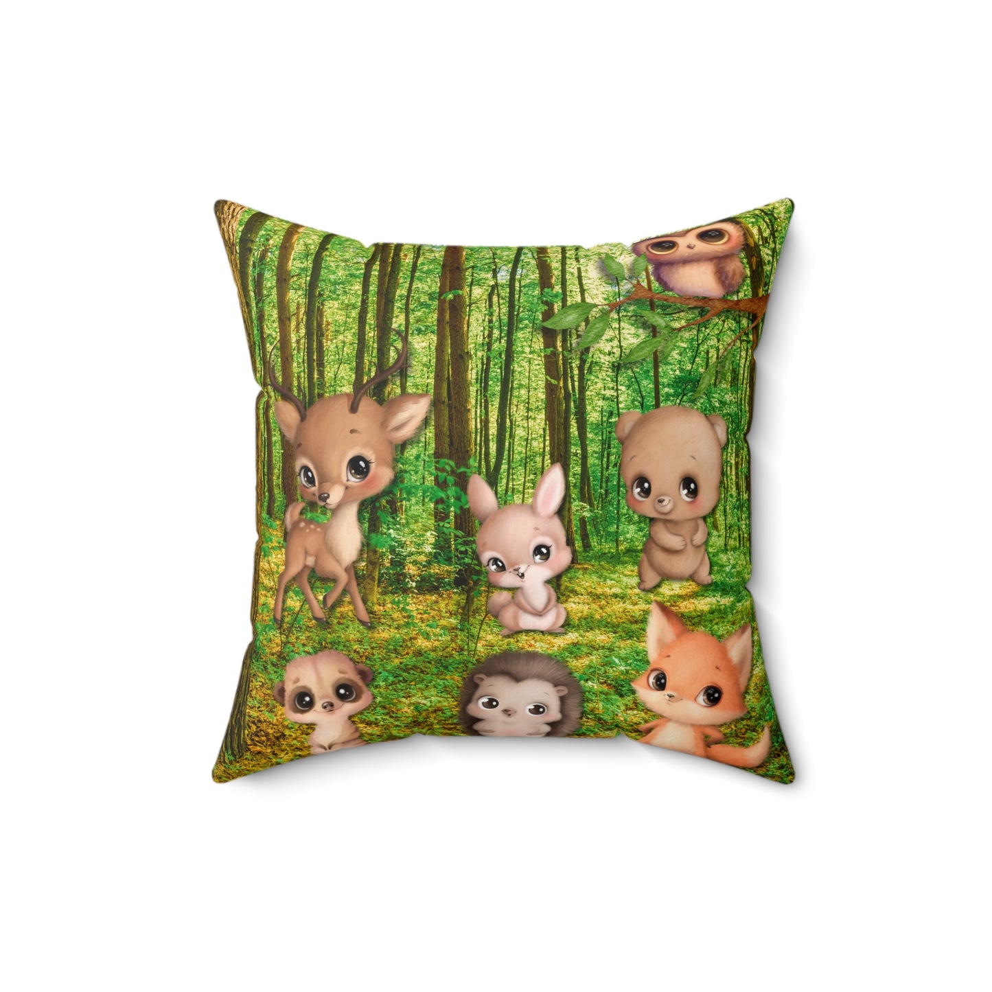 Whimsical The Day the Forest Smiled Creature Pillow, Adorable Animal Decor, Home Accent, Cozy Gift, Kids Room Decor, Nursery Pillow