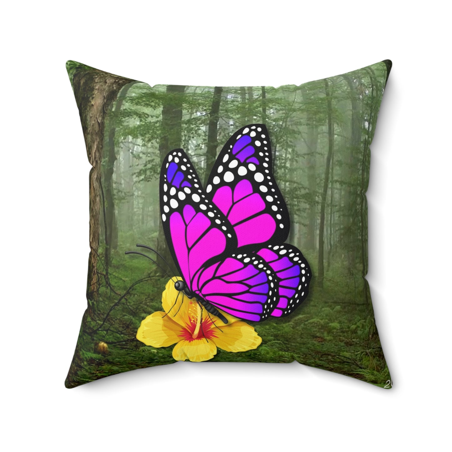 Whimsical Bunny Finds a Friend Pillow, Cute Home Decor, Kids Room Accent, Seasonal Gift, Throw Pillow for Couch or Bed