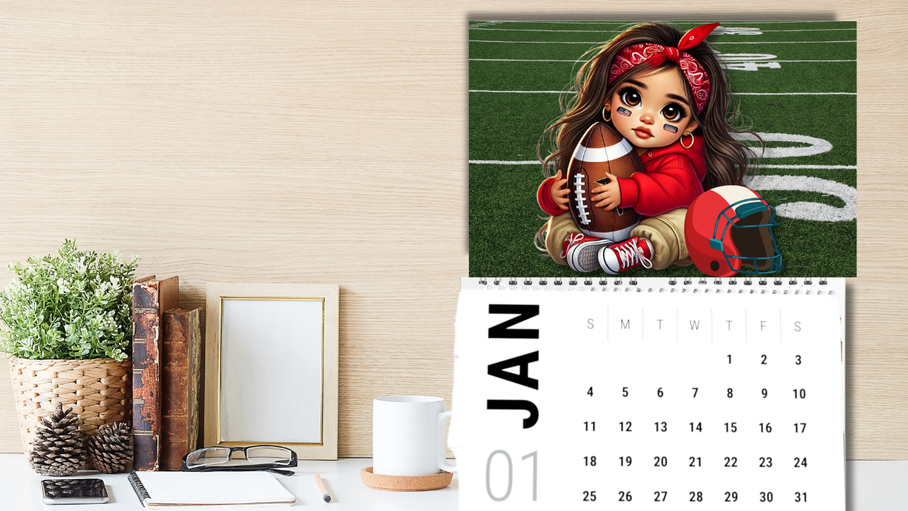 Game Day Girls:2026 Football Fans Calendar, Cute, Confident, and Ready to Cheer All Year Long