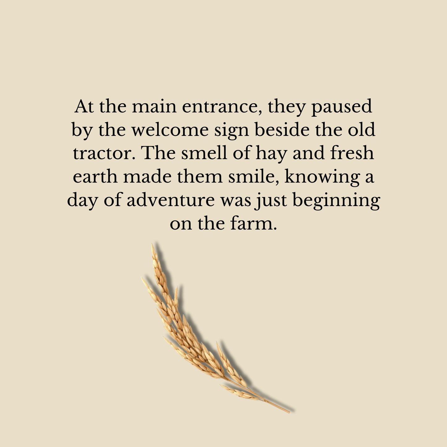 Me And Grandpa's Day At The Farm