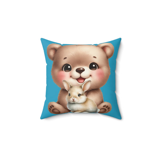 Charlies Gift Animal Plush Pillow, Adorable Kids Room Decor, Gift for Baby Showers, Nursery Accent, Cozy Home Decor