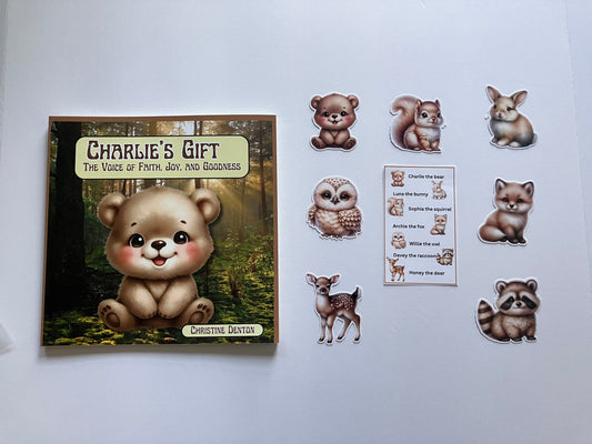 Charlie the Bear Book/Character Sticker Bundle
