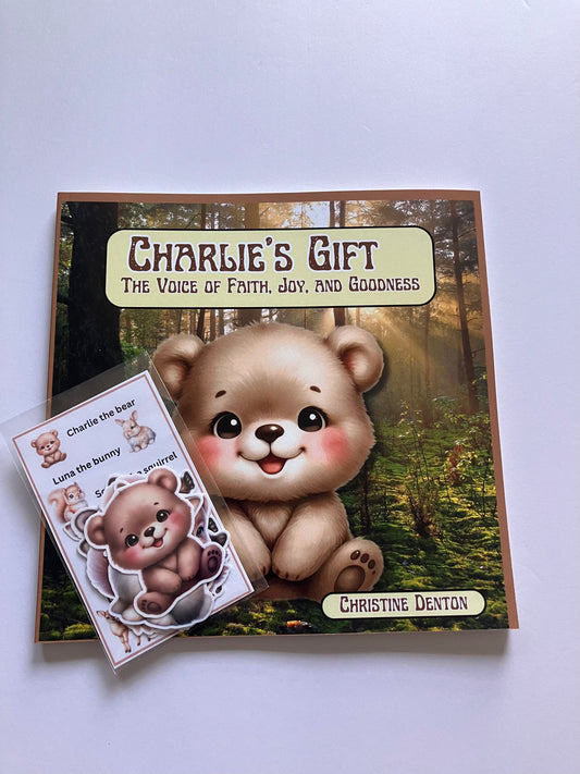 Charlie the Bear Book/Character Sticker Bundle