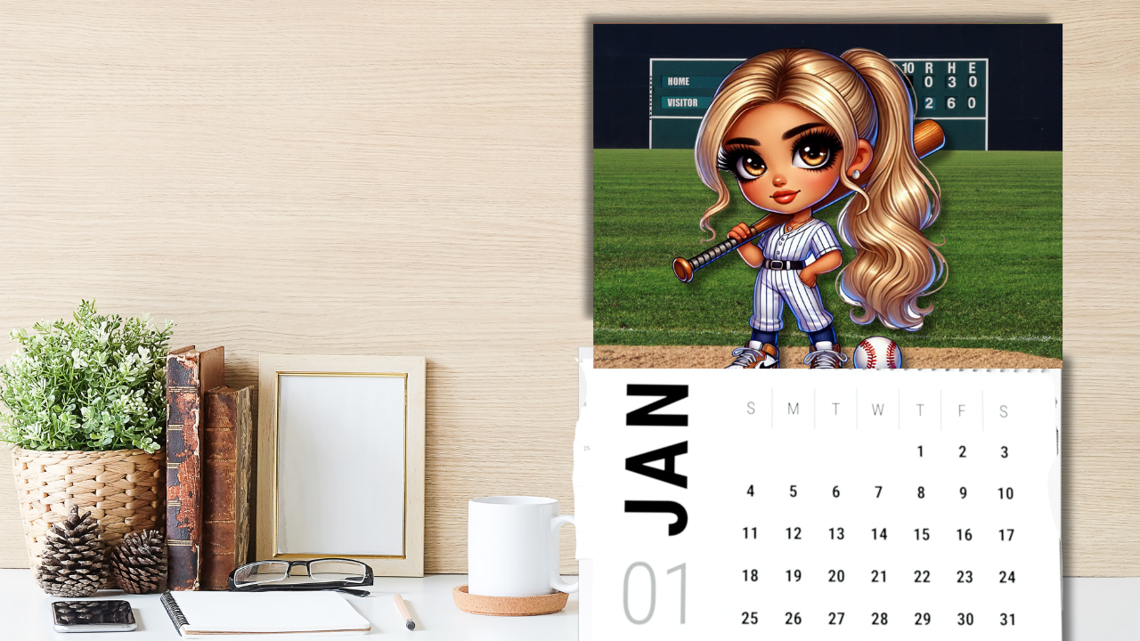 It's All About The Base: Baseball Diva 2026 Calendar