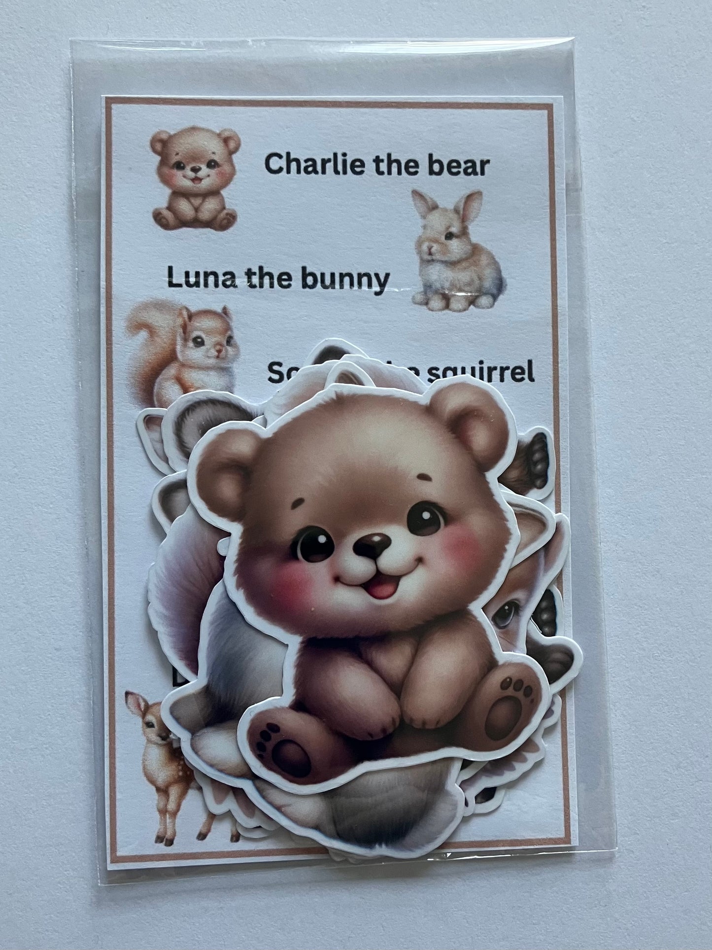 Charlie the Bear Book/Character Sticker Bundle